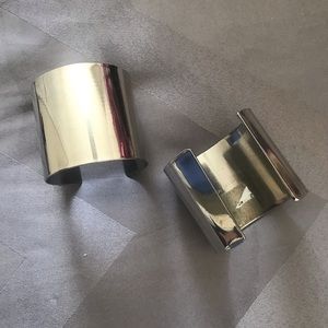 2 Silver Cuffs by Lisa Freede